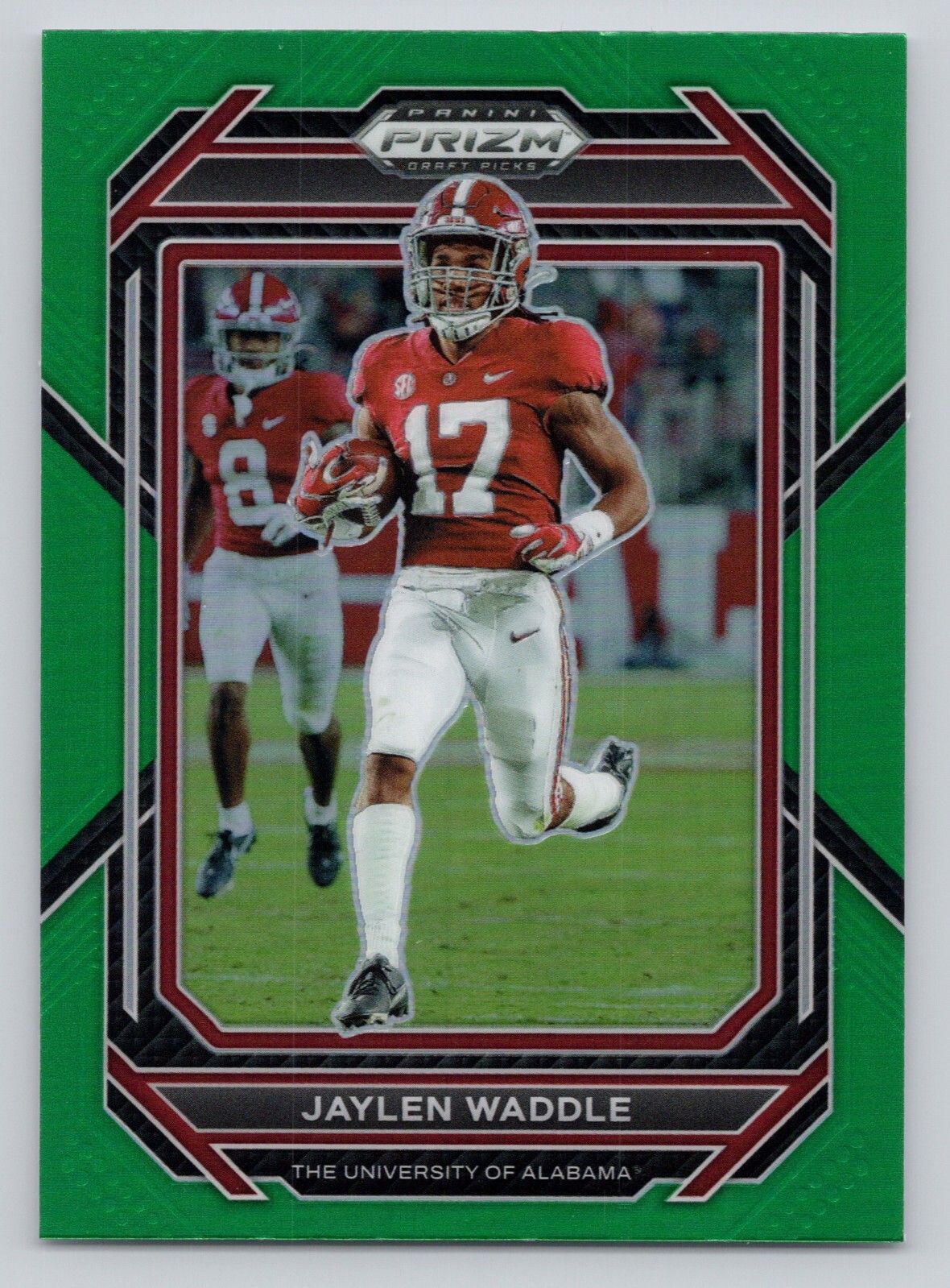 2021 Panini Prizm Draft Picks - Green Prizm #103 Jaylen Waddle (RC) Rookie