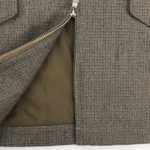 Giacca Harrington Kaptain Sunshine Brown Glen Check 100% lana tweed 38 Giappone - Foto 4 di 8