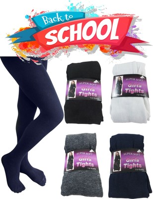 thick grey school tights