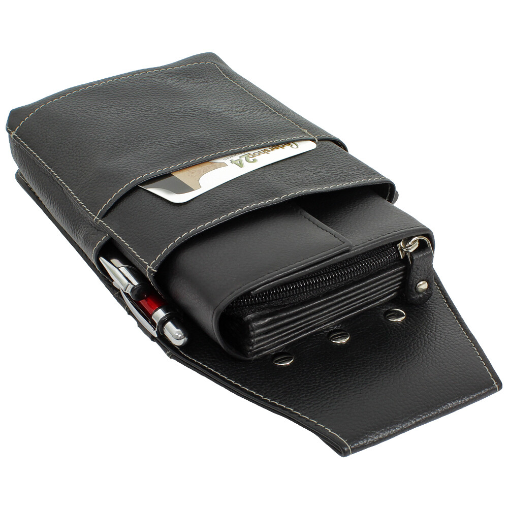 Kellnertasche Leder Leder Kellnertasche – Gürtel-Holster Für Geld, Scheine & Co., Neu Mit Etikett