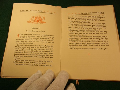 RARE OLD VTG ANTIQUE 1932 BOOK "WHEN THE PRINCE CAME" MINOR-BRYANT (ABOUT JESUS) - Picture 7 of 20