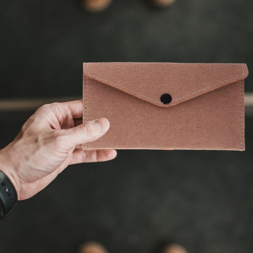 10 Pcs Mobile Phone Storage Bag Felt Pouch Envelope Pockets - Imagen 2 de 12