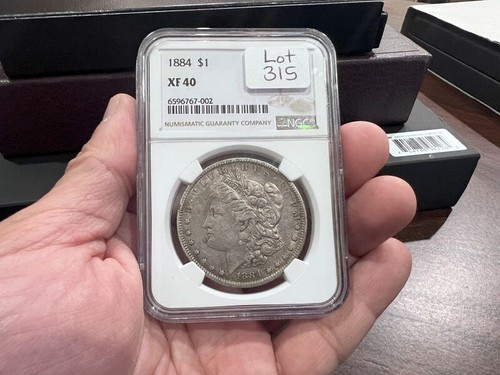 1884 MORGAN SILVER DOLLAR $1 NGC XF40 PHILADELPHIA - Picture 3 of 3