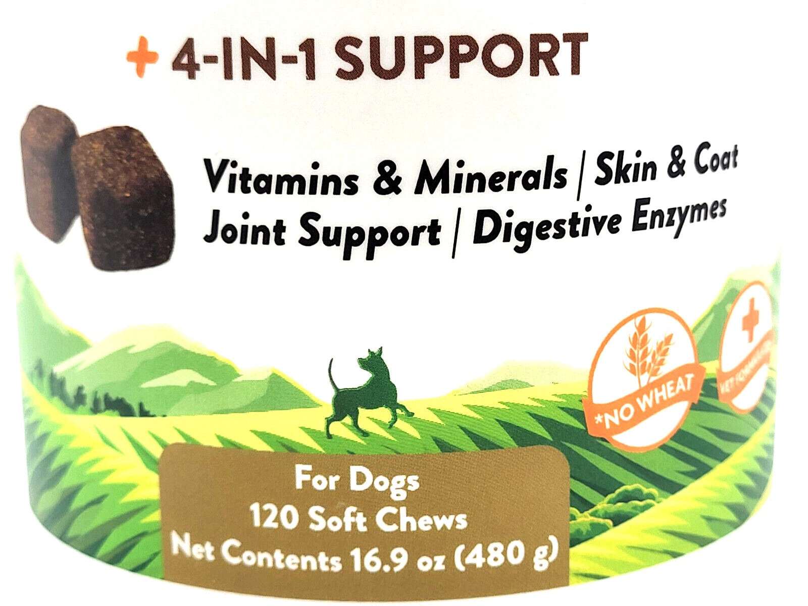 NaturVet All-In-One  Digestive Skin and Coat Joint Vitamins Soft Dog Chew 120 ct