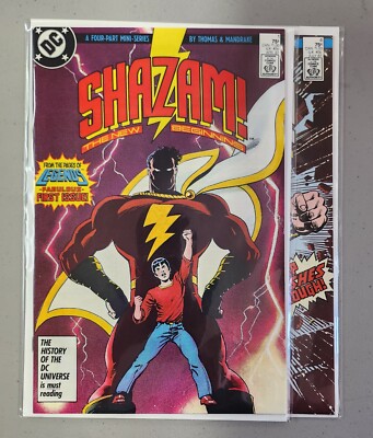Shazam: New Beginning 2PC LOT #1, 4 - Tom Mandrake Covers (8.5) 1987