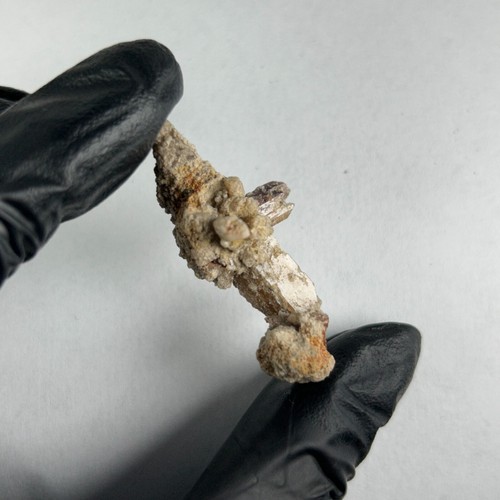 LOT RED/CHAMPAGNE TOPAZ W/RUTILE CRYSTAL CLUSTER ON MATRIX - POTOSI, MEXICO - Picture 14 of 24