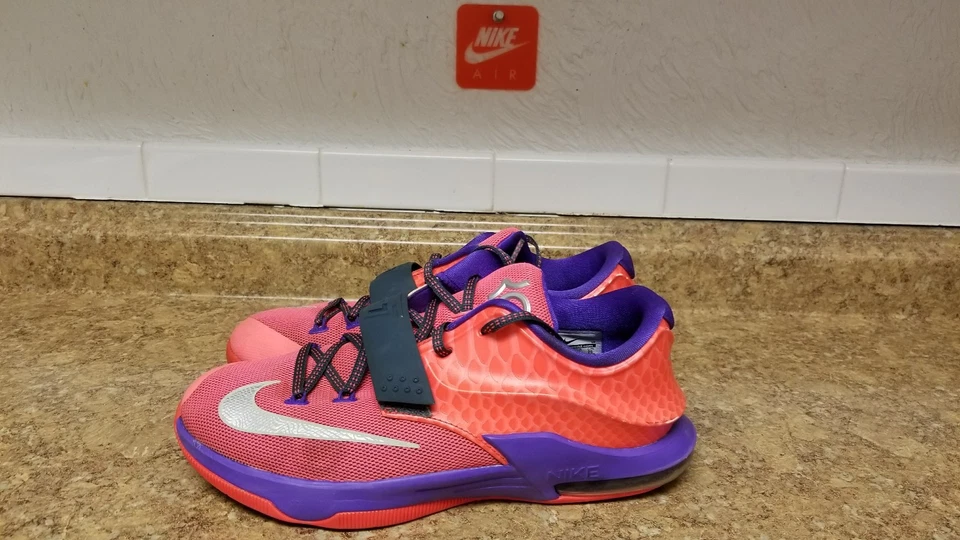 Nike KD VII 7 “Hyper punch” 669942-601 plata púrpura plata talla 7Y Foto 2 de 4