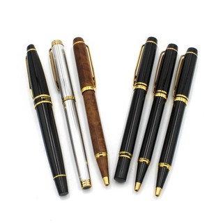 Waterman Laquer Sterling Resin Wood Ballpoint & Rollerball Pens Lot of 6 #X974 4