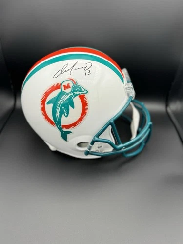 Dan Marino Signed Miami Dolphins Helmet Beckett Authenticated Full Size Replica