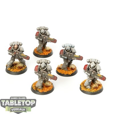 Space Marines - 5x Hellblaster Squad - bemalt