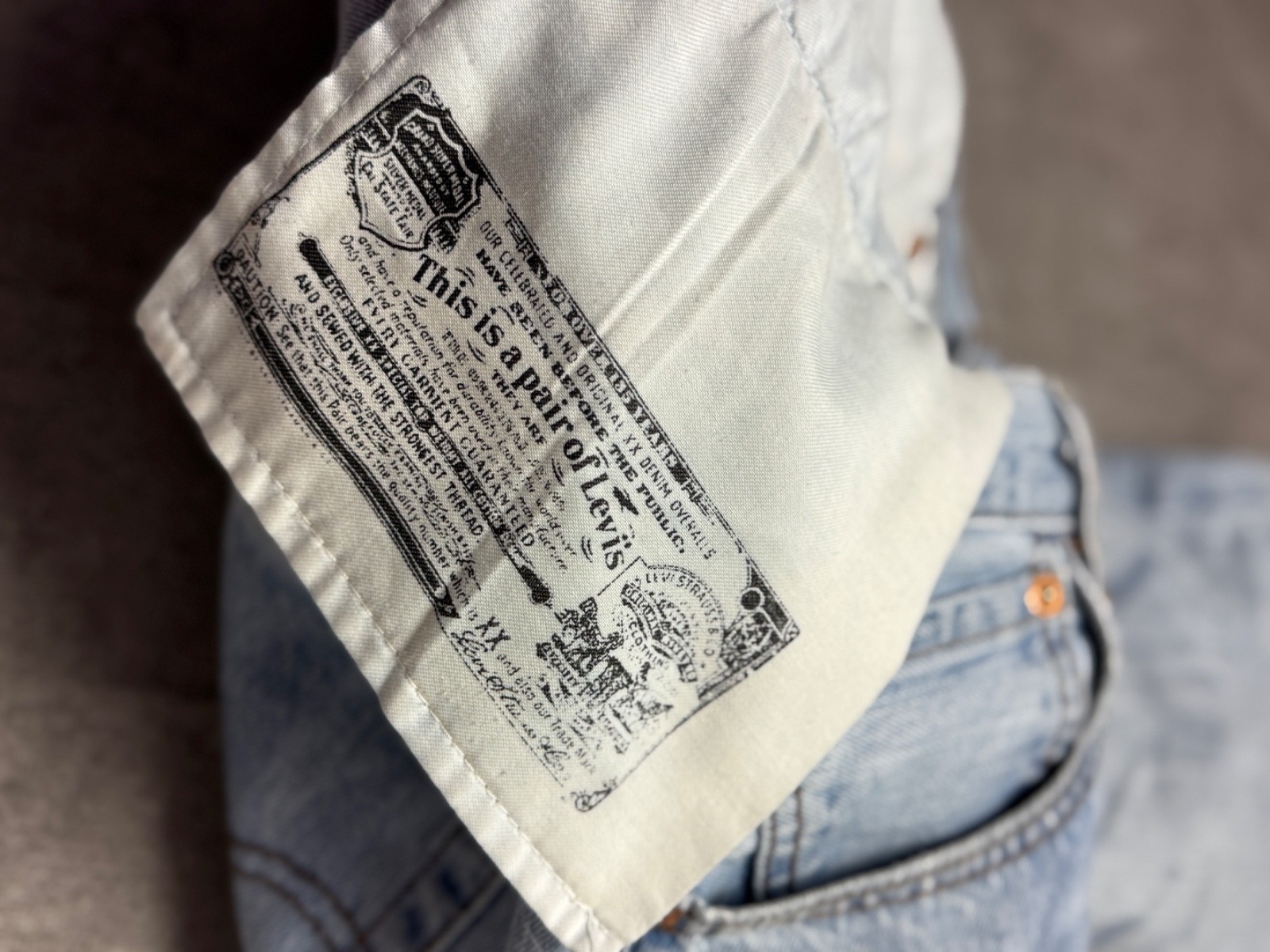Levi's 501 Denim Shorts Mens W32 M Custom Bleached Cut Off Vintage Jeans Short image 5