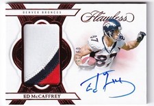 2025 Flawless ED McCAFFREY Patch Autographs Ruby 9/15 - Denver Broncos