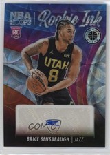 2023 NBA Hoops Premium Stock Rookie Ink Prizm 68/75 Brice Sensabaugh Auto 10h2