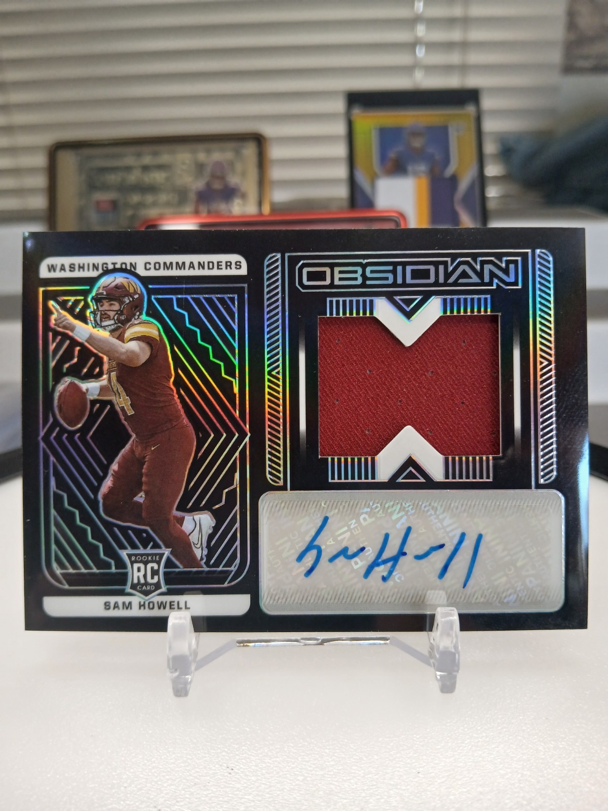 2022 Panini Obsidian - Rookie Jersey Auto Sam Howell #241 /175 (AU, MEM, RC)