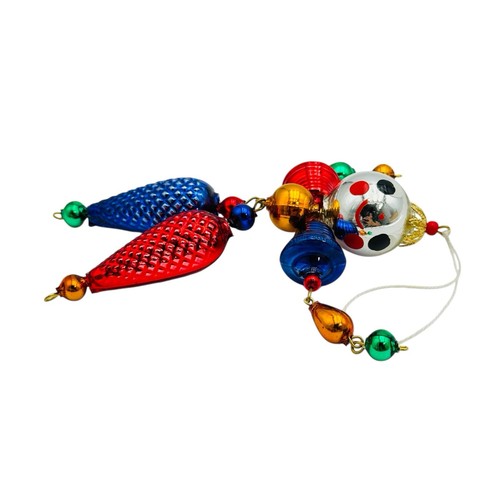 Christopher Radko Wiggle Man Red Blue 4.5" Beaded Ornament 1995 - Picture 7 of 10