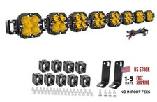 52 Inch Yellow LED Light Bar, 240W Combo Offroad Driving Light 52 inch 240W