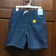NWT Cat  Jack Dark Blue Denim Relaxed Shorts Boys Size XL 14 