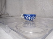 Vintage Japanese Blue Willow Miniature Porcelain Tea Cup