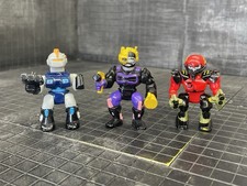 Lot of 3 Vintage LGTI Galoob Micro Machines Z-Bots Action Figures Zbots