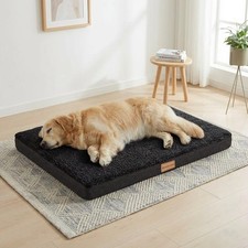 Orthopedic Dog Bed Egg Crate Foam Washable Waterproof Pet Bed Large