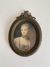 Ida Calzolari miniatura ritratto 20. Secolo - Originale, firmato