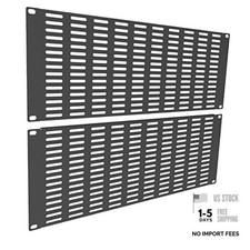 2 Pack of Vented Blank Panel - Metal Rack Mount Filler Panel for 19in Server 4U