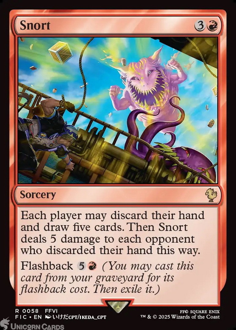 Snort : Mint MTG Card : Final Fantasy Commander Decks