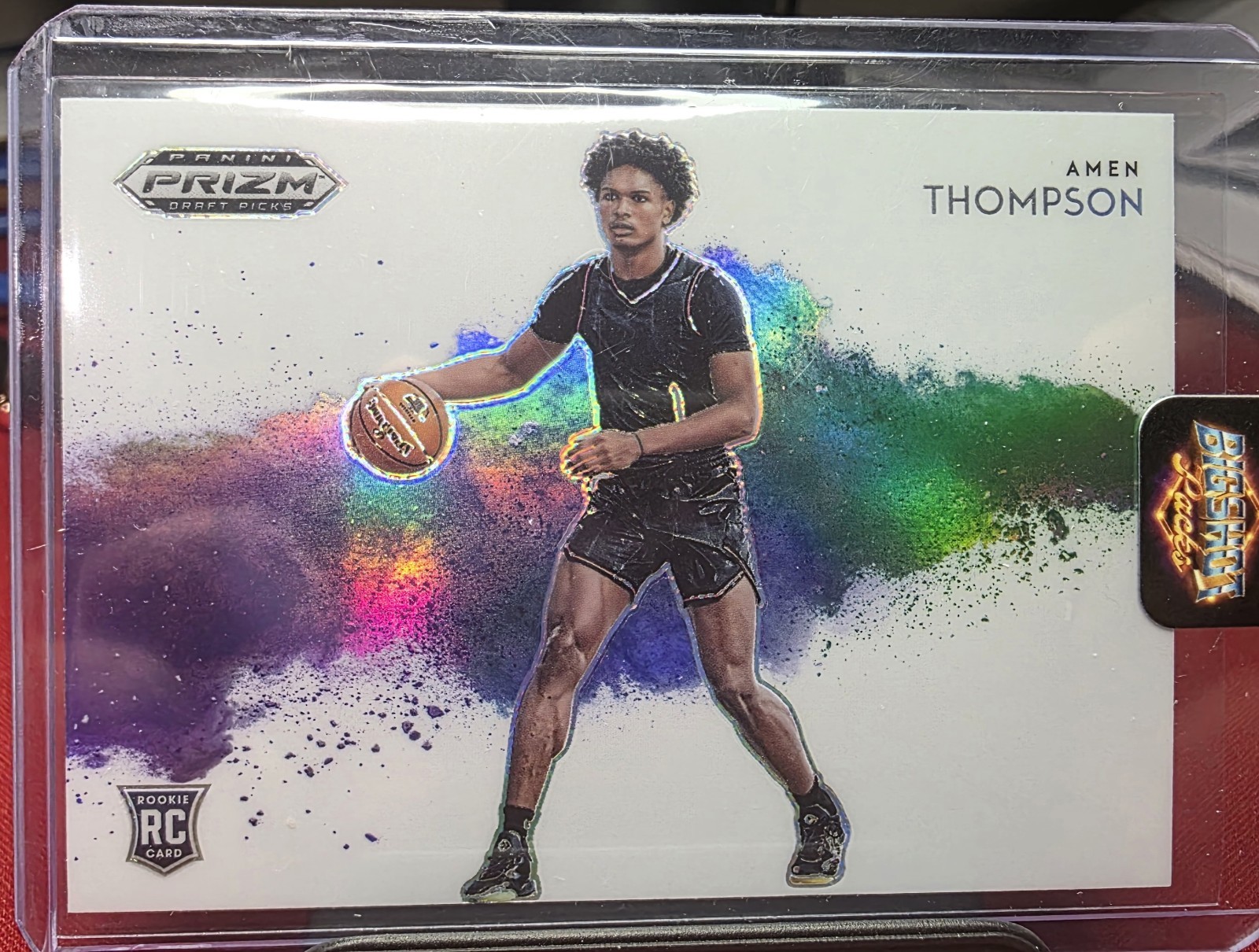 2023 Panini Prizm Draft Picks Amen Thompson Color Blast SSP Case Hit Rookie RC