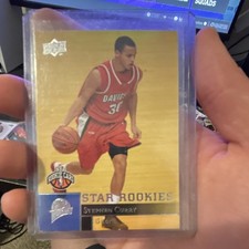 Upper Deck 2009-10 Star Rookie Stephen Curry Basketball Card #234. rookie card picture