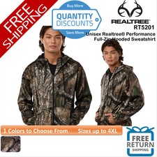    RealTree Realtree Performance Full-Zip Hooded Sweatshirt Up To 4XL RT5201
