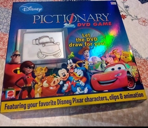 Disney Pictionary DVD Game (Excellent Condition) 2007 ED. Fun, Family &Friends - Picture 1 of 4