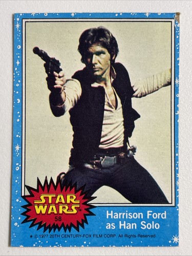 1977 Topps Star Wars #58 Harrison Ford as Han Solo — TAG (grade unconfirmed)