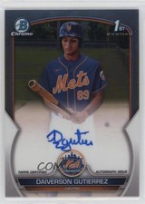 2023 Bowman Chrome Prospect Auto Daiverson Gutierrez #CPA-DG Auto 0n5z