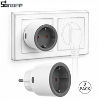 2StüCk Sonoff Smart Schuko Zigbee Steckdose Kompakt 16A Energiemessung S60ZBTPF