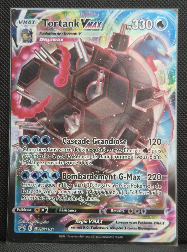 Tortank VMAX Promo SWSH103 Pokémon JCC FR Holo 330 PV - Photo 1/1