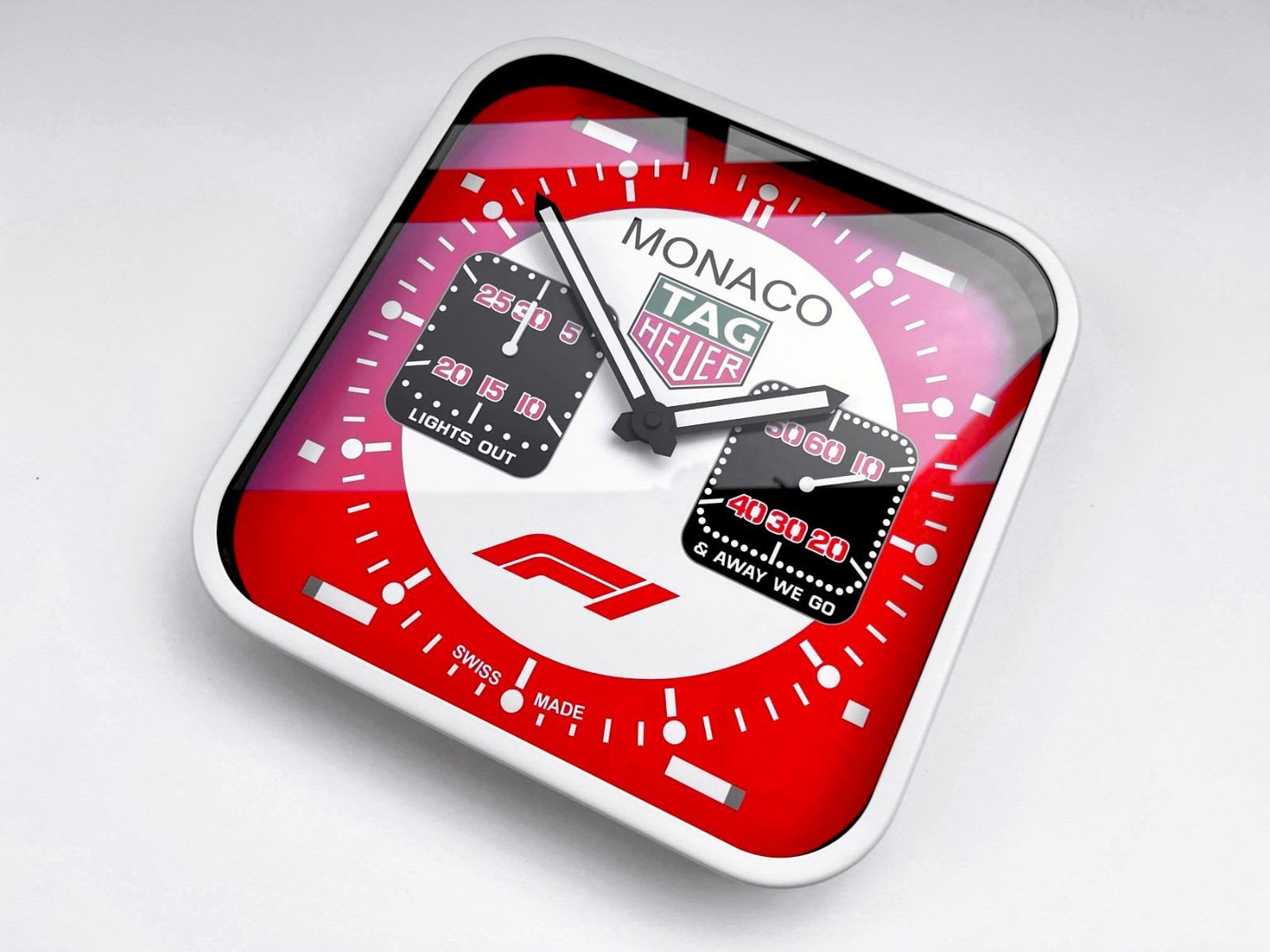 TAG HEUER MONACO F1 LIMITED EDITION DEALER PROMO WALLCLOCK