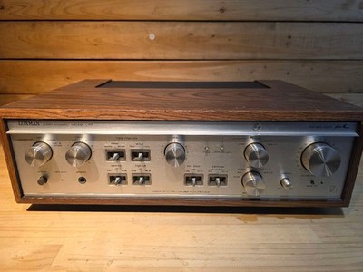 Luxman L-48X Stereo Integrated Amplifier Wood Case Japan Parts Or Repair AS-IS
