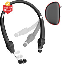 Foldable Bluetooth Neckband Headphones, Wireless Sports Headset with Retractable