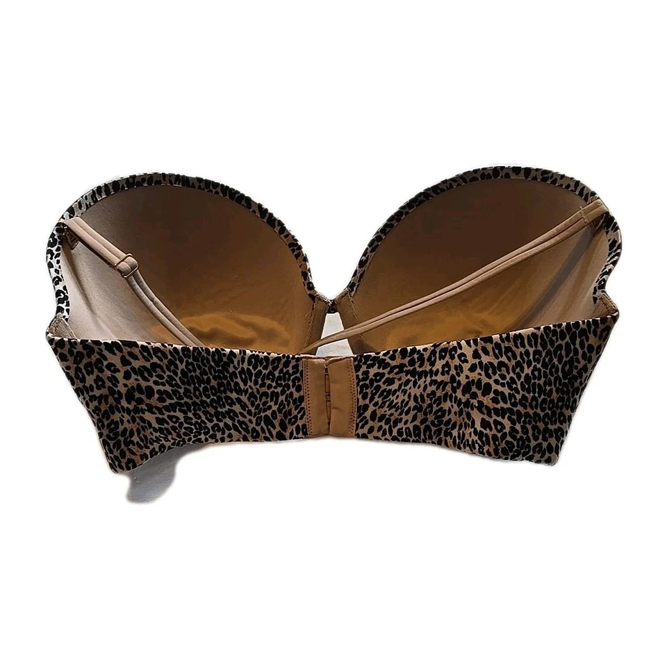 SUJETADOR ACOLCHADO VICTORIAS SECRET MUY SEXY SIN TIRANTES 34DD ESTAMPADO LEOPARDO Foto 3 de 4