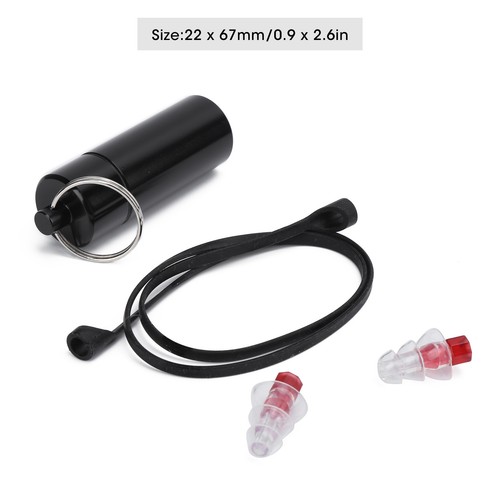 ヘ22x67mm Musician Ear Plug Red Noise Reduction Waterproof With Silica Gel Co - Picture 11 of 12