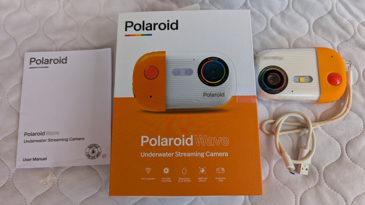 Polaroid Wave Underwater Camera HD Video Recording 18MP Polaroid for  Snorkeling