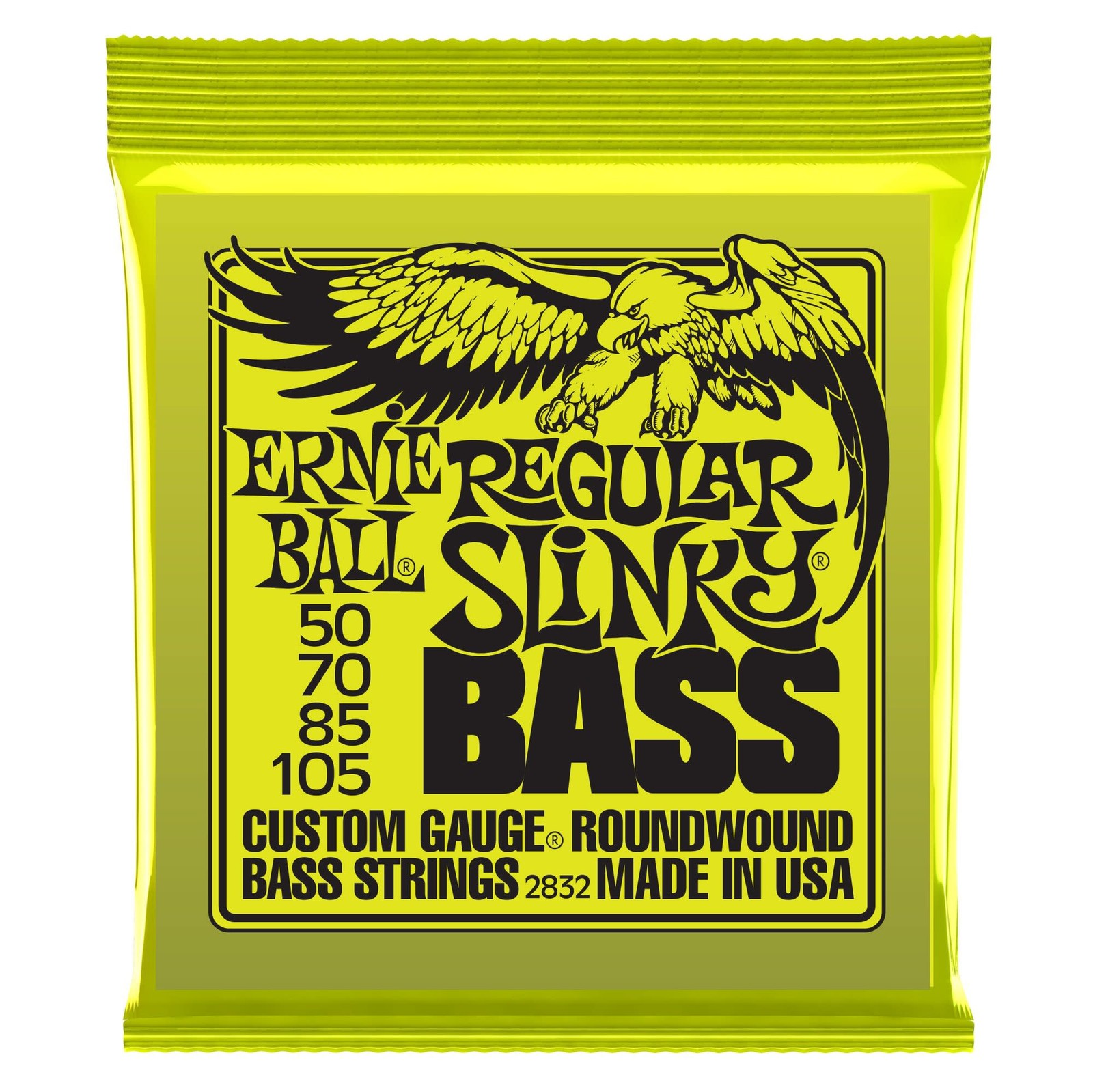 Ernie Ball Nickel RoundWound Regular Slinky Bass Strings 50-105 4490₽