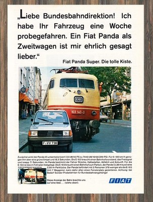 Fiat Panda - Reklame Werbeanzeige Original-Werbung 1983 (7)