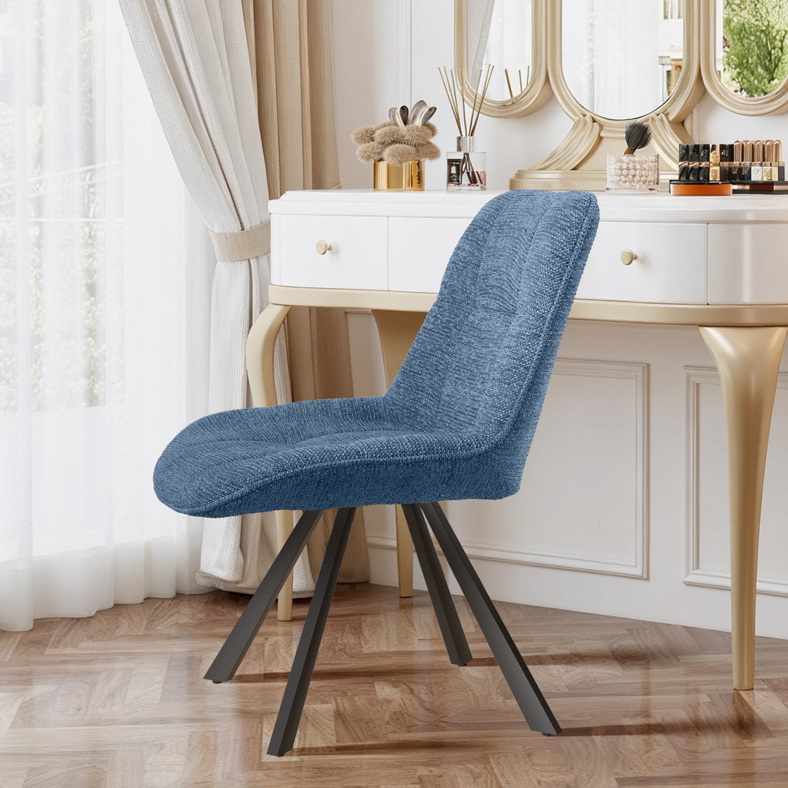 With Padded Seat And Auto Swivel Fabric