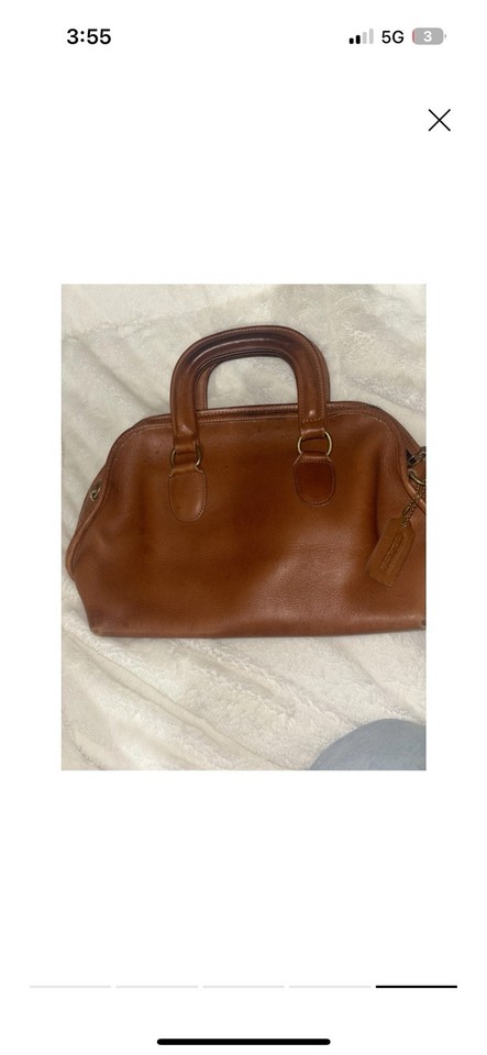 Coach Vintage 1970s RUST NYC Slim Satchel Handbag, Talon Zip, Bonnie ...