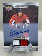 2023-24 UD Engrained Mahogany Auto Memorabila Vincent Iorio /49