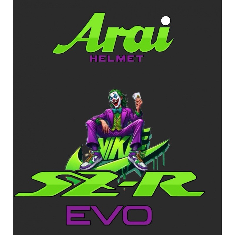 Stickers Arai Evo Joker Nike kit autocollant de finition premium pour accessoire motard