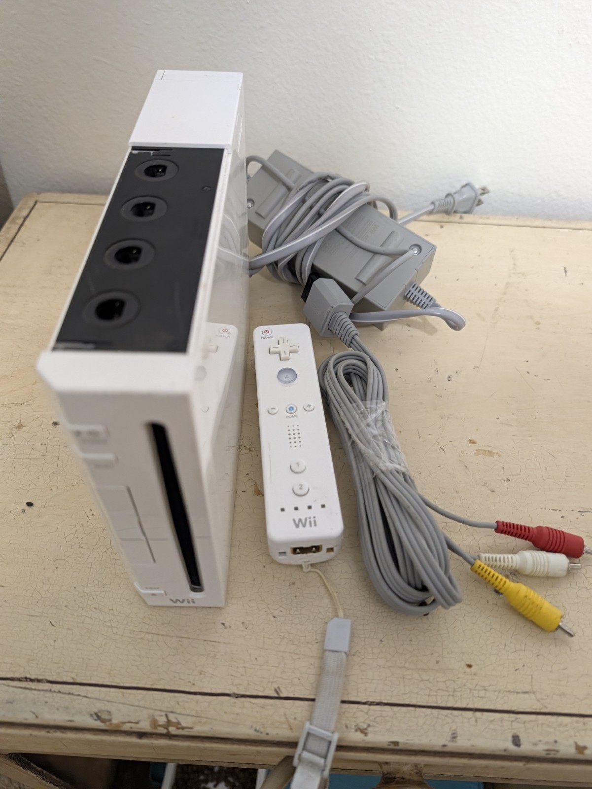 Nintendo Wii Console RVL-001 Bundle White W/controller-Read