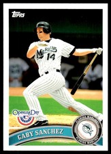 Gaby Sanchez 2011 Topps Opening Day #136 Marlins MLB READ FREE SHIP AutographDen