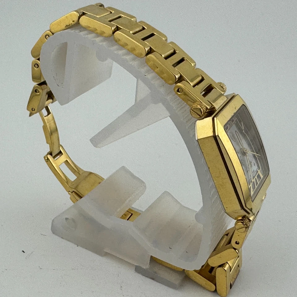 Reloj de cuarzo suizo Guess para mujer 30 m tono oro diamante zafiro ~ para reparación de piezas Foto 3 de 4